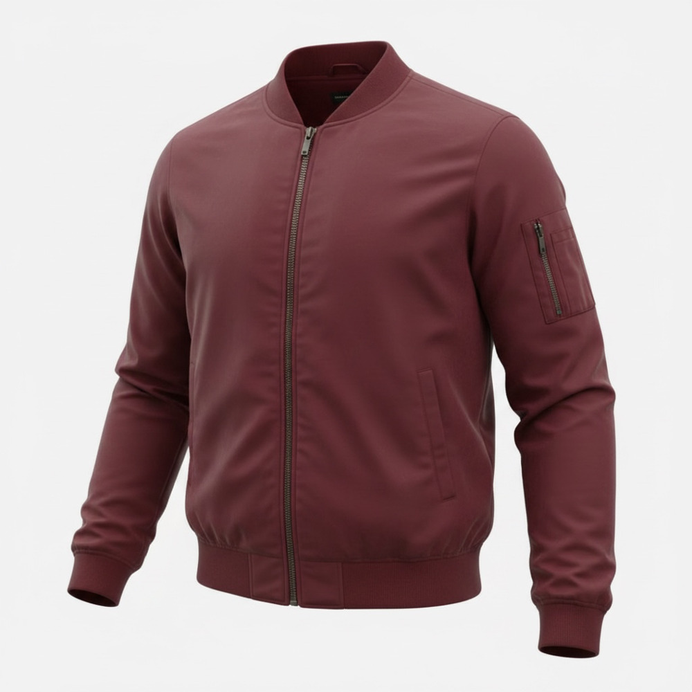 Banana Republic Women's Bomber Jacket BURGUNDY L, NWT